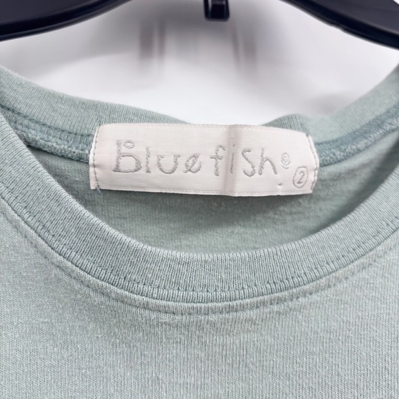 Blue Fish Hand Printed Tee - Picture 4 of 4